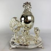 VICTORIAN STYLE EGG CRUET SET.