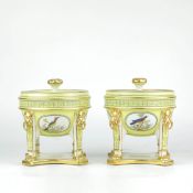 FRENCH EMPIRE STYLE GLACIERES, A PAIR.