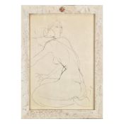 20TH CENTURY SCHOOL. NUDE STUDY.