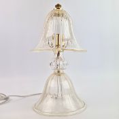 MURANO GLASS TABLE LAMP.