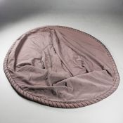 ANOUSKA HEMPEL BROWN OVAL XL TABLECLOTH.