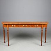 BUR WALNUT HALL TABLE.