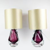 PORTA ROMANA LAVA TABLE LAMPS, A PAIR.