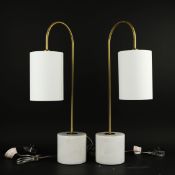 R V ASTLEY KENNA TABLE LAMPS, A PAIR.