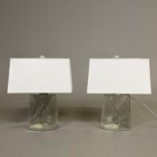 DONGHIA NYMPH TABLE LAMPS, A PAIR.