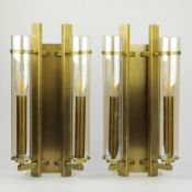 R V ASTLEY LOUIS WALL LIGHTS, A PAIR.