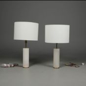 VISUAL COMFORT & CO LINEHAM TABLE LAMPS, A PAIR