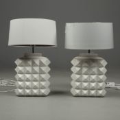 JONATHAN ADLER CHARADE STUDDED TABLE LAMPS (2)