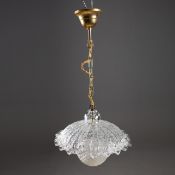 BAROVIER & TOSO MURANO ICE GLASS CEILING LIGHT.