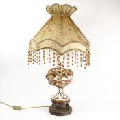 ITALIAN CERAMIC TABLE LAMPS, A PAIR.