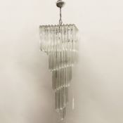MURANO GLASS CHANDELIER.
