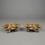 INDIAN OIL LAMPS, A PAIR.
