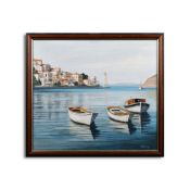 COLIN MACKENZIE. SYMI HARBOUR WITH BOATS.