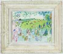 AFTER RAOUL DUFY. ASCOT - PREPARING FOR THE START.