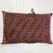 ANTIQUE SOUMAK FLOOR CUSHION.