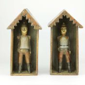 A PAIR OF FOLK ART MILITARY FIGURES (2).