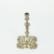 A GEORGE V SILVER TAPERSTICK.
