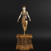 AFTER DEMETRE CHIPARUS ORIENTAL DANCER FIGURE.