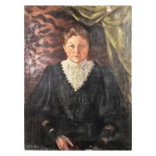 AMERICAN SCHOOL. Portrait of a lady.