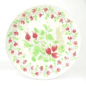 A DUTCH MAASTRICHT LATE 19TH EARLY 20TH CENTURY PLATE.