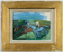 AFTER RAOUL DUFY. RACEHORSES.