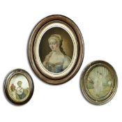 EMBROIDERED PORTRAIT OF A LADY (3).