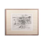 20TH CENTURY SWEDISH SCHOOL. ABSTRACT LANDSCAPE.