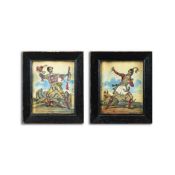 19TH CENTURY THEATRICAL TINSEL PRINT PICTURES (2).