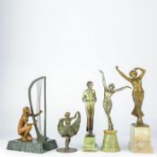 AN ART DECO FIGURE BY F. PELESCHKA (AUSTRIAN, B. 1873) 