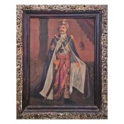 INDIAN SCHOOL. MAHARAJAH PORTRAIT.