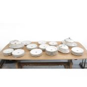 A LATE 19TH CENTURY 'C. GROSLIER' PART DINNER SERVICE.