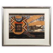 WILLIAM LITTLEJOHN RSA, RSW, RGI (1929-2006). FISH SHRINE, MOONRISE. (d)