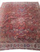 ANTIQUE PERSIAN QASHQAI RUG.