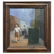 20TH CENTURY SCHOOL. STREET SCENE.