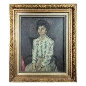 IN THE MANNER OF AUGUSTUS EDWIN JOHN (1878–1961). PORTRAIT OF A YOUNG WOMAN. (d)