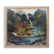 20TH CENTURY SCHOOL. LANDSCAPE WITH FALLS.