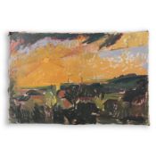 EARLY 20TH CENTURY SCHOOL. VOLCANIC LANDSCAPE.