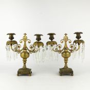 TABLE LUSTRES, A PAIR (2).