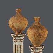 GERALDINE PHILLIPS (1953-2025). TWO STUDIO POTTERY VASES (2).