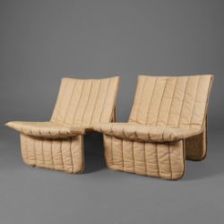 PAIR OF 1970s RIBBON LOUNGE CHAIRS BY NIELS SYLVESTER BENDTSEN FOR KEBE.
