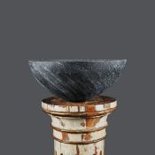 GERALDINE PHILLIPS (1953-2025). A STUDIO POTTERY BOWL.