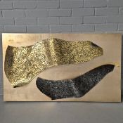 CLAIRE MALET (CONTEMPORARY). SCULPTED METAL WALL ART.