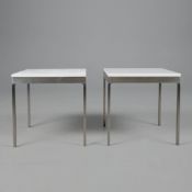 PAIR OF 1990s TA.18G SIDE TABLES BY NICOS ZOGRAPHOS.