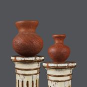 GERALDINE PHILLIPS (1953-2025). TWO STUDIO POTTERY VASES (2).