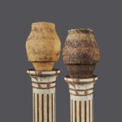 GERALDINE PHILLIPS (1953-2025). TWO STUDIO POTTERY VASES (2).