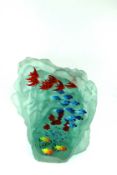 YVES TRUCCHI. AQUARIUM GLASS SCULPTURE.