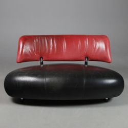 PALLONE LEATHER SOFA BY ROY DE SCHEEMAKER FOR LEOLUX.