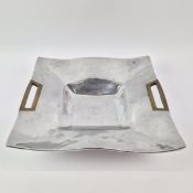 1980s DAVID MARSHALL BRASS AND ALUMINIUM TRAY.