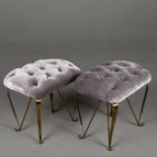 1950S ITALIAN SIDE STOOLS, A PAIR.