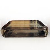 ART DECO STYLE COFFEE TABLE BY SALLY SIRKIN FOR J ROBERT SCOTT.